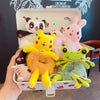 Cute Cartoon Plush Bear Hair Ring No Hurt Hair Headwear Children's Hair Rope Korean Ball Head Rubber Band Bag