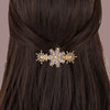 Christmas Simple Style Women's Snowflake Alloy Inlay Zircon Hair Clip