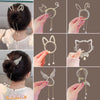 Children's ball head fixed artifact Pearl Rhinestone grip clip does not hurt the hair back of the head ponytail buckle girl hairpin headdress