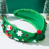 Christmas Elegant Classic Style Women's Santa Claus Snowflake Alloy Inlay Resin Rhinestones Hair Band