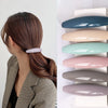 simple style solid color stainless steel hair clip 1 piece