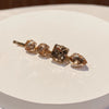 classic style solid color rhinestone diamond hair clip