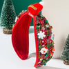 Christmas Elegant Classic Style Women's Santa Claus Snowflake Alloy Inlay Resin Rhinestones Hair Band