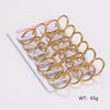 1 Pack of 12 Pairs Basic Vintage Style Simple Style Round 304 Stainless Steel Hoop Earrings Earrings