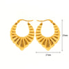 1 Pair Basic Simple Style Classic Style U Shape Geometric Round Plating Titanium Steel Earrings