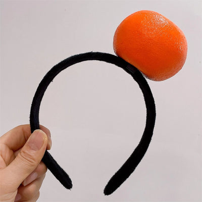 Girl'S Simple Style Carrot Plush Mixed materials Handmade Hair Band