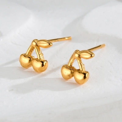 1 Piece IG Style Elegant Streetwear Flower 304 Stainless Steel 18K Gold Plated Ear Studs