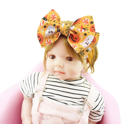 casual plaid bow knot cloth hair band