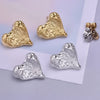 1 Pair Simple Style Classic Style Heart Shape Plating 304 Stainless Steel Ear Studs