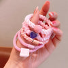 Women's Sweet Color Block Cloth Braid Hair Tie