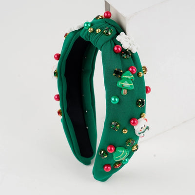 Christmas Cute Women's Christmas Tree Santa Claus Plastic Hair Band