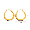 1 Pair Basic Simple Style Classic Style U Shape Geometric Round Plating Titanium Steel Earrings