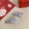 Christmas Cute Women's Christmas Tree Santa Claus Elk Hair Clip