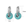 1 Pair Retro Simple Style Geometric Polishing 304 Stainless Steel Drop Earrings