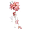 Flower headdress Hanfu hairpin silk flower hair accessories tassel side clip female ancient style headdress Flower hairpin flower clip accessories