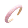 casual solid color cloth inlay artificial rhinestones hair band