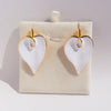 1 Pair Wedding Simple Style Classic Style Heart Shape Brass 24K Gold Plated Drop Earrings