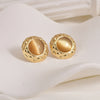 1 Pair Vintage Style Classic Style Shiny Geometric 304 Stainless Steel 18K Gold Plated Ear Studs