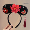 Gege hairband palace style noble flag head hoop Zhen Huan legend empress imperial concubine hairpin performance props headdress hair accessories