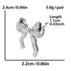 1 Pair Sweet Bow Knot 304 Stainless Steel Ear Studs