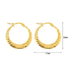 1 Pair Basic Simple Style Classic Style U Shape Geometric Round Plating Titanium Steel Earrings