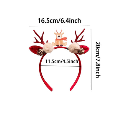 Christmas Cute Women's Antlers Elk Synthetic Resin Hair Band