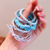 Women's Sweet Color Block Cloth Braid Hair Tie