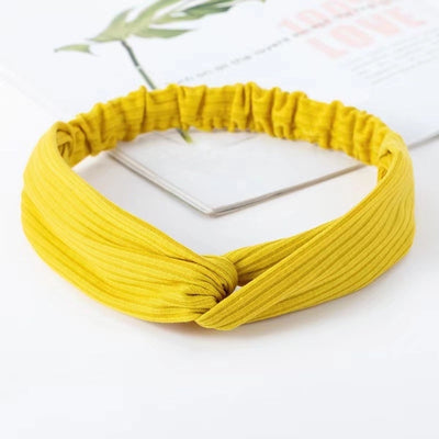 casual simple style stripe solid color cloth stripe hair band