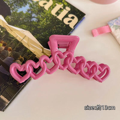 Dopamine love hairpin female  new shark clip hairpin back head updo hair clip sweet headdress