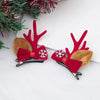 Christmas Cute IG Style Women's Antlers Plush Handmade Hair Clip