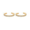 1 Pair IG Style Elegant Simple Style Geometric Copper Zircon 24K Gold Plated Drop Earrings Ear Cuffs Ear Studs