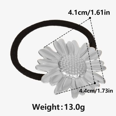 Women's Simple Style Flower 304 Stainless Steel Plating Hair Tie