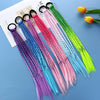 Children's colorful braid ponytail dirty braid accessories hair ring wig headdress children's wig ponytail twist braid