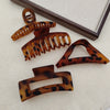 Advanced shark clip 11CM female leopard hair clip back head clip manufacturers straight XIAO color can be set