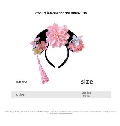 Gege hairband palace style noble flag head hoop Zhen Huan legend empress imperial concubine hairpin performance props headdress hair accessories