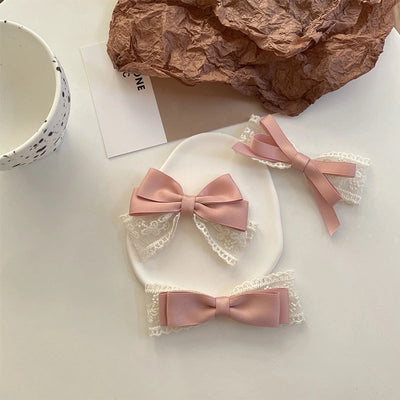 Women's Sweet Simple Style Bow Knot Cloth Hair Clip Hair Tie Brooches