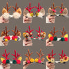 Christmas Cute IG Style Women's Antlers Plush Handmade Hair Clip