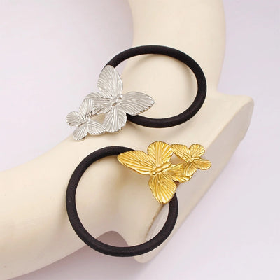 Women's Simple Style Commute Butterfly 304 Stainless Steel Hair Tie