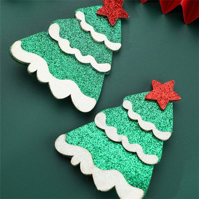 Christmas Cute Sweet Women's Christmas Tree Santa Claus Snowman Alloy Plastic Hair Clip