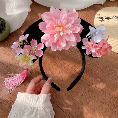 Gege hairband palace style noble flag head hoop Zhen Huan legend empress imperial concubine hairpin performance props headdress hair accessories