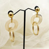 1 Pair IG Style Casual Vacation Geometric Plating 304 Stainless Steel 14K Gold Plated Drop Earrings