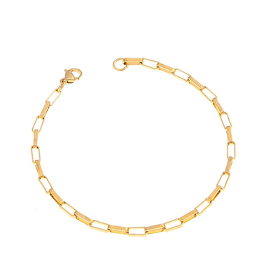 Simple Style Classic Style Geometric 304 Stainless Steel 18K Gold Plated Bracelets In Bulk