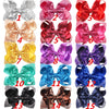 6inch children's jewelry sequins bow hairpin girl Festival stage headdress hair accessories 8163