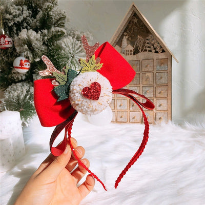 Christmas Cute Sweet Women's Antlers Imitation Antlers Flocking Hair Band