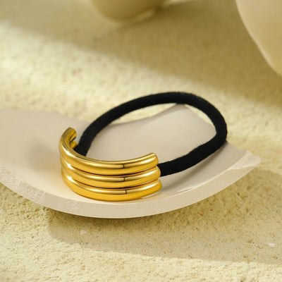 Women's Simple Style Classic Style Geometric Titanium Steel Plating Hair Tie