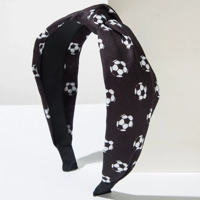 Casual Elegant Women's Football Cloth Printing Hair Band