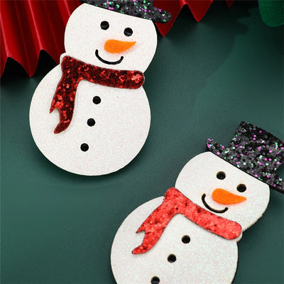 Christmas Cute Sweet Women's Christmas Tree Santa Claus Snowman Alloy Plastic Hair Clip