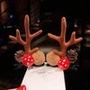 Christmas hairpin new plush Christmas flocking Elk Horn hairpin hair accessories children's holiday dress headdress