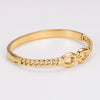 Simple Style Commute Geometric 304 Stainless Steel 18K Gold Plated Bangle In Bulk