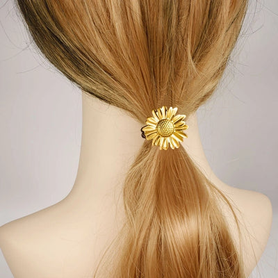 Women's Simple Style Flower 304 Stainless Steel Plating Hair Tie